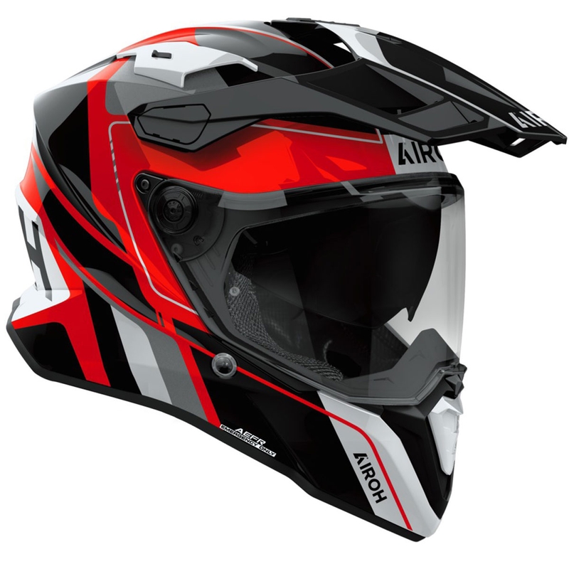 Endurohelm Airoh Commander 2 Skip glanzend rood