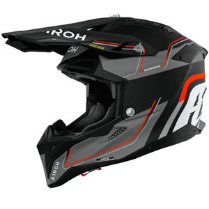 Crosshelm Airoh Aviator 3 Leader mat oranje