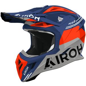 Airoh Aviator ACE 2 Fury crosshelm glanzend cyaanrood