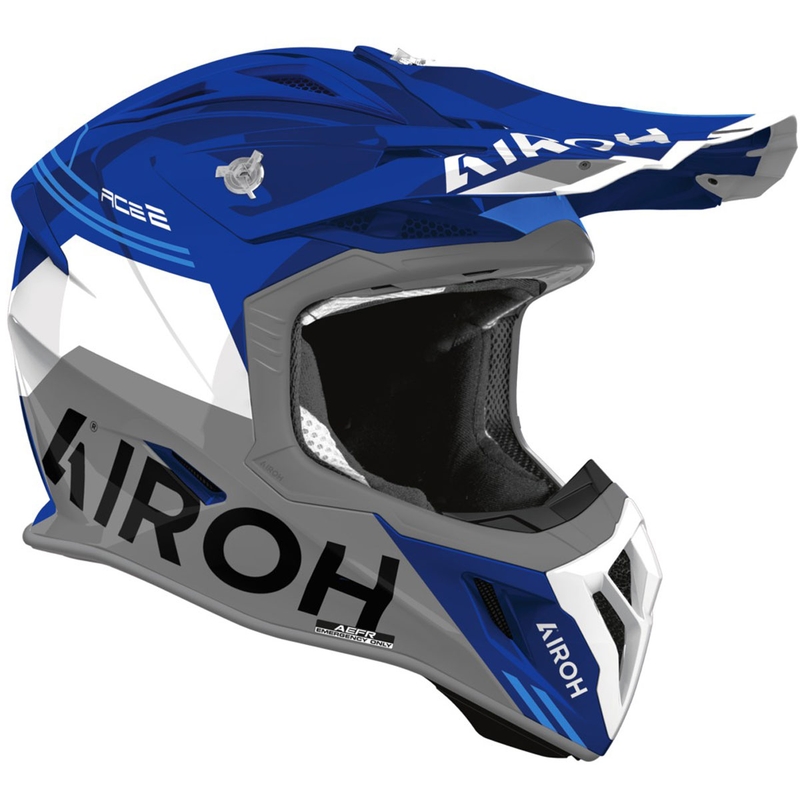 Airoh Aviator ACE 2 Fury crosshelm glanzend blauw