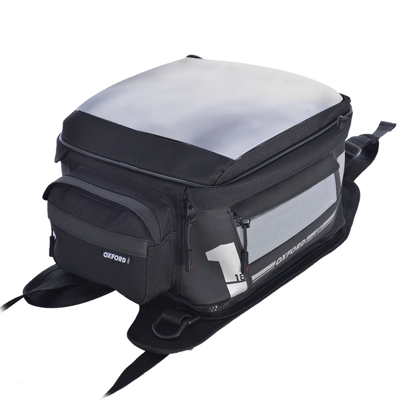 Tanktas voor motorfiets Oxford F1 met riemen