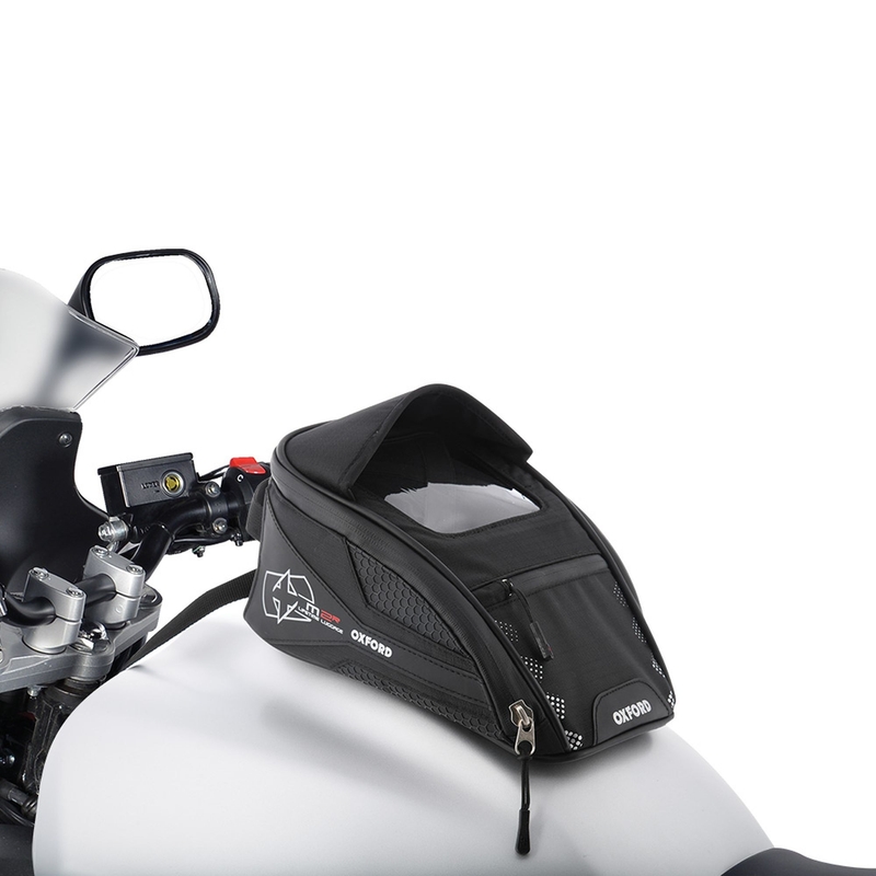 Tanktas voor motorfiets Oxford M2R zwart