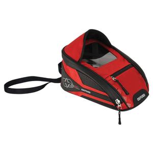 Tanktas voor motorfiets Oxford M2R zwart-rood