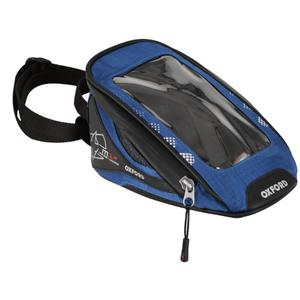 Tanktas voor motorfiets Oxford M1R Micro zwart-blauw
