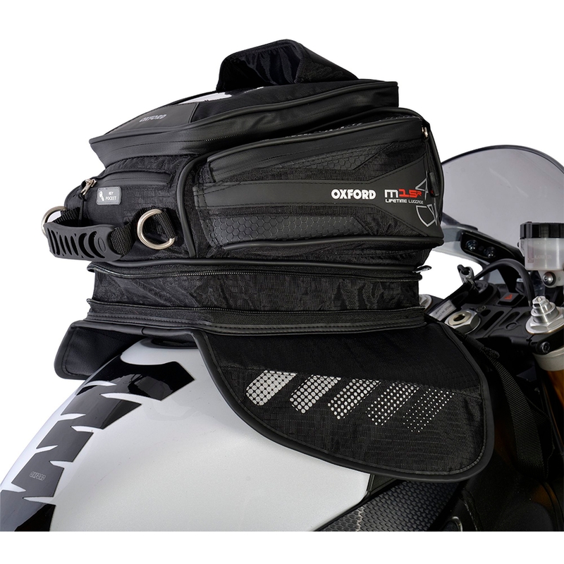 Tanktas voor motorfiets Oxford M15R zwart