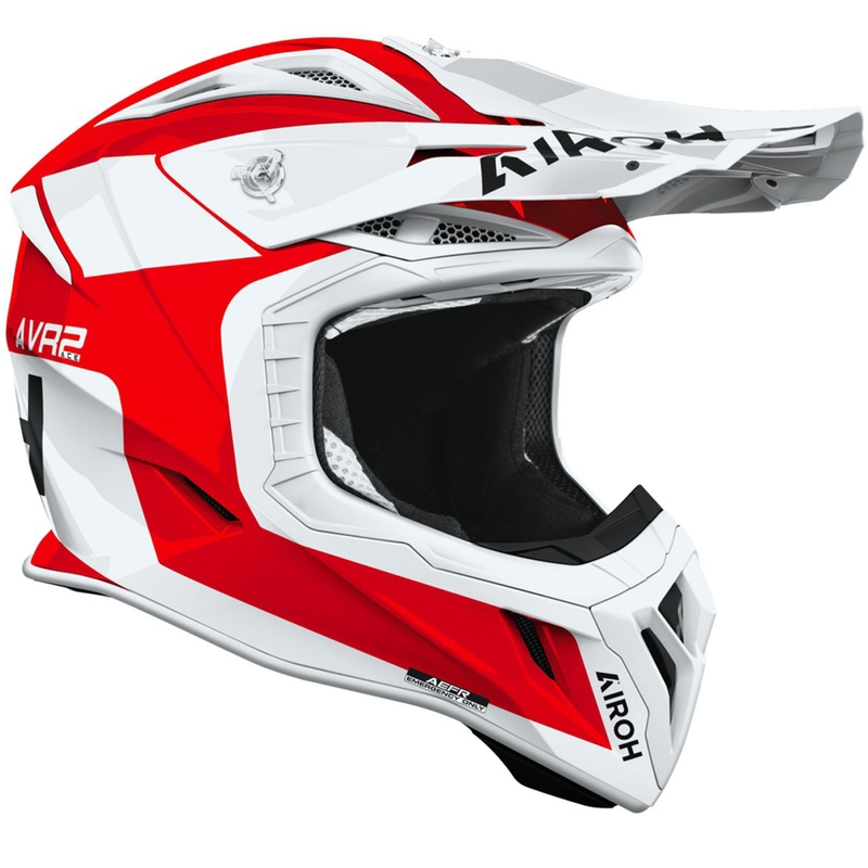 Crosshelm Airoh Aviator ACE 2 Iron glanzend rood