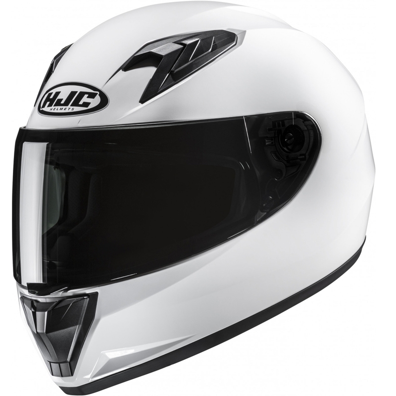 Kinder integraal motorhelm HJC Y10 Solid parelwit