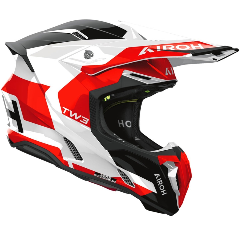 Crosshelm Airoh Twist 3 Fancy glanzend rood