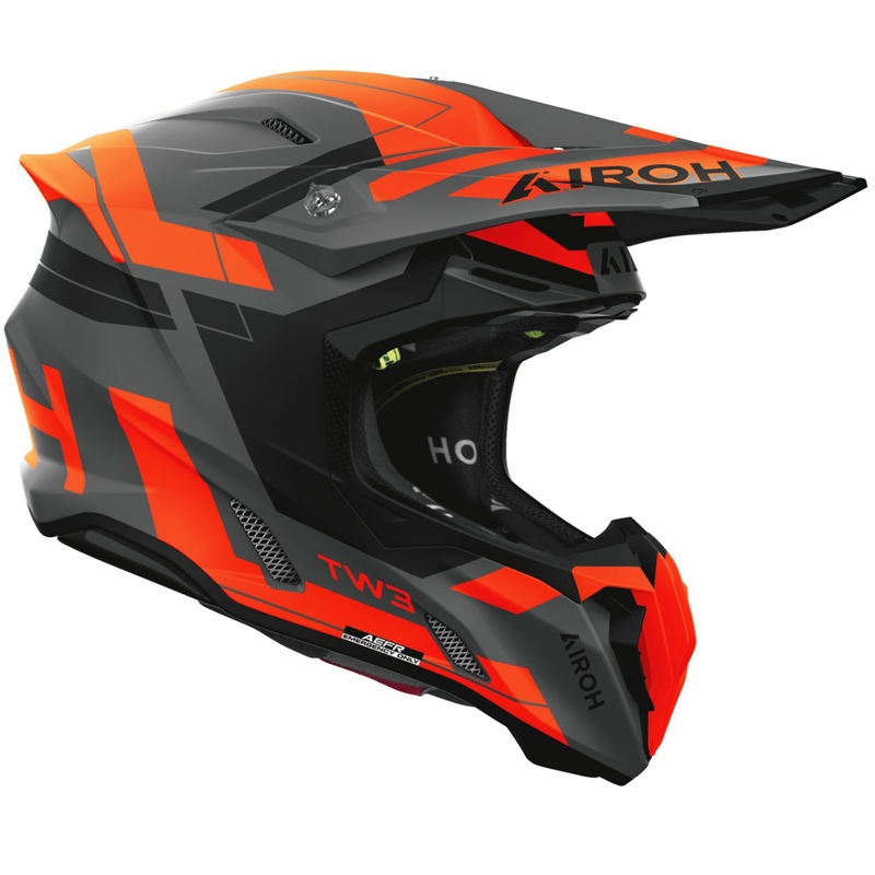 Crosshelm Airoh Twist 3 Dynasty mat fluo oranje