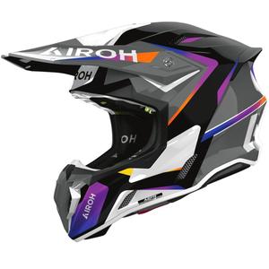 Crosshelm Airoh Twist 3 Hustle glanzend grijspaars