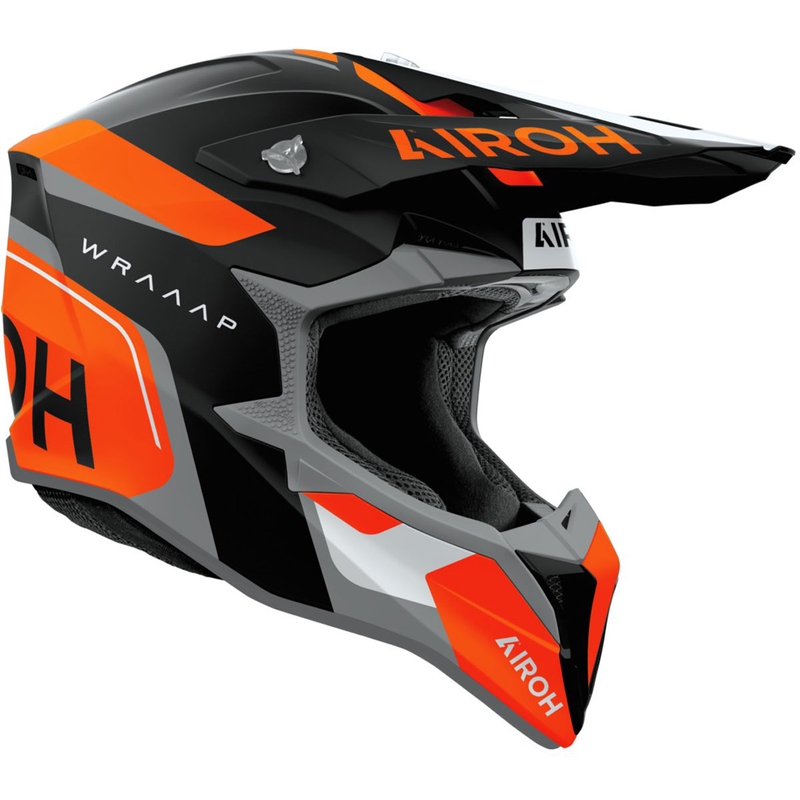 Airoh Wraaap Conquer crosshelm mat oranje