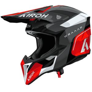 Airoh Wraaap Conquer motorcrosshelm glanzend rood