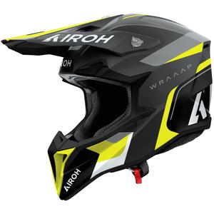 Airoh Wraaap Conquer crosshelm mat geel