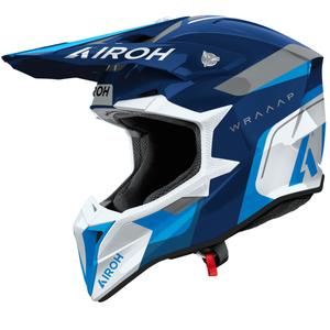 Airoh Wraaap Conquer motorcrosshelm glanzend blauw
