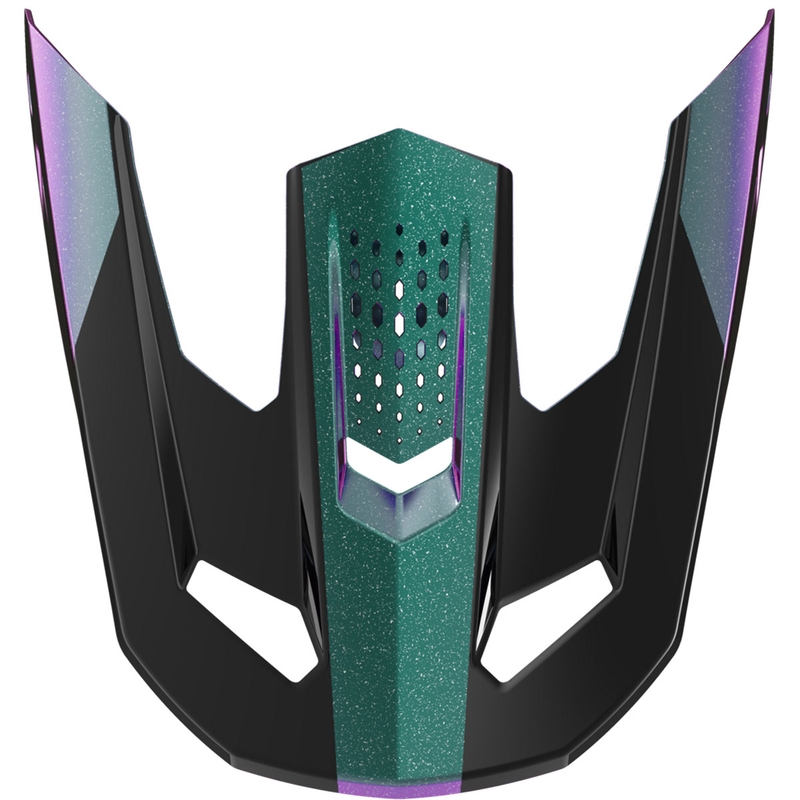 Vizier voor Shot Speed Fury helmen, glanzende kameleon