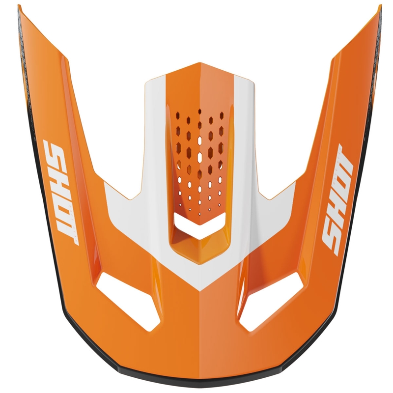 Vizier voor Shot Speed Hybrid helmen, glanzend oranje