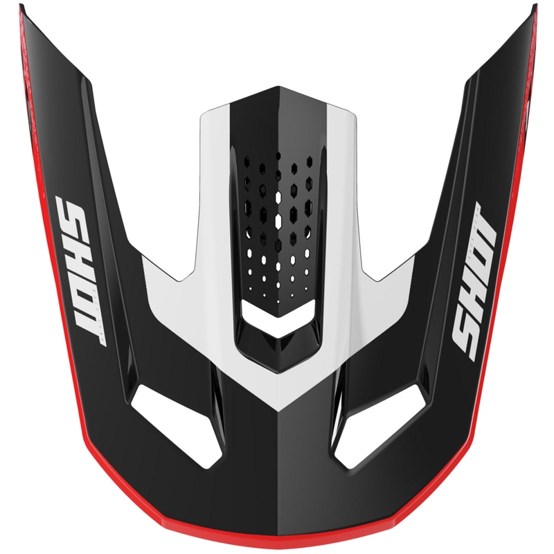 Vizier voor Shot Speed Hybrid helmen glanzend rood