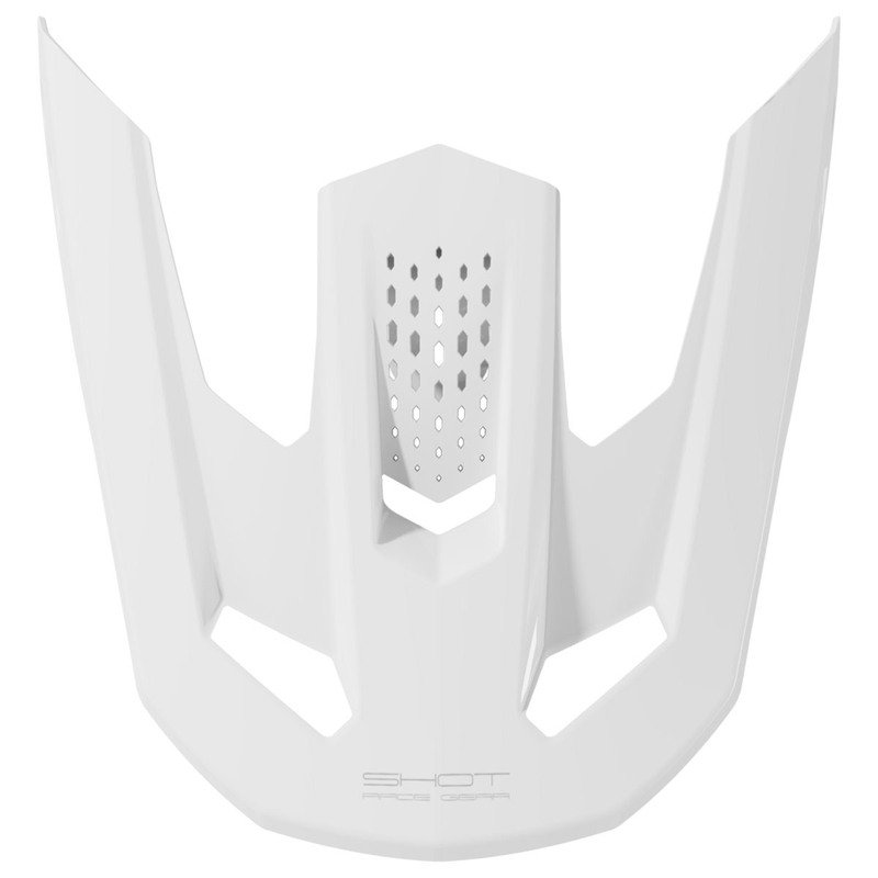 Vizier voor Shot Speed Solid helmen glanzend wit