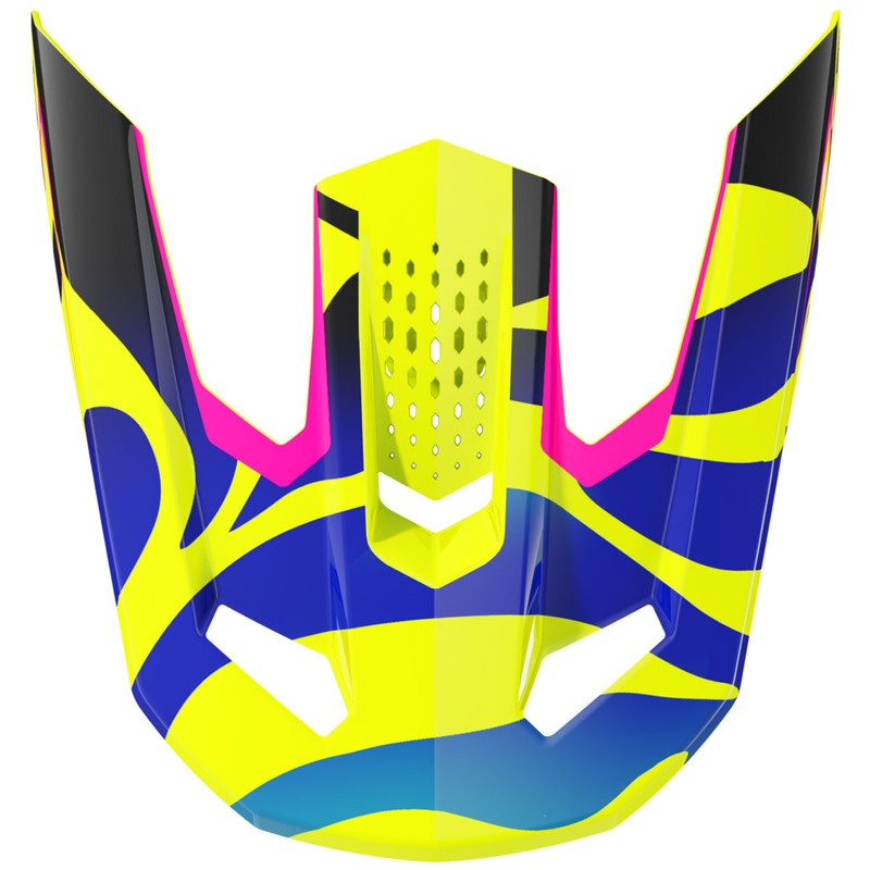Vizier voor Shot Speed Ghost kinderhelmen, glanzend fluo geel