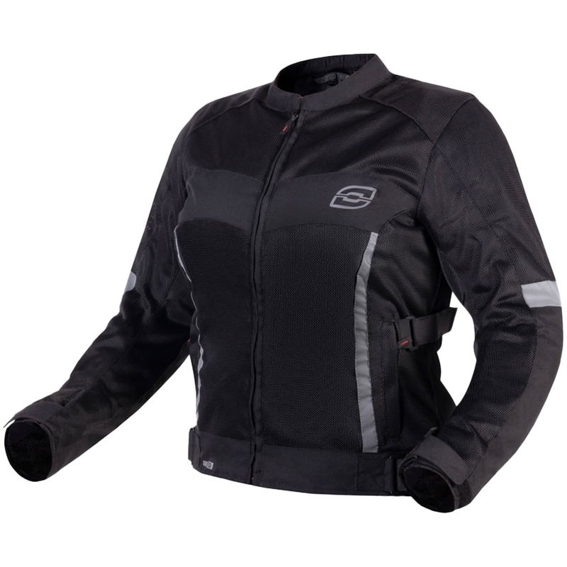 Dames motorjack Ozone Dart zwart