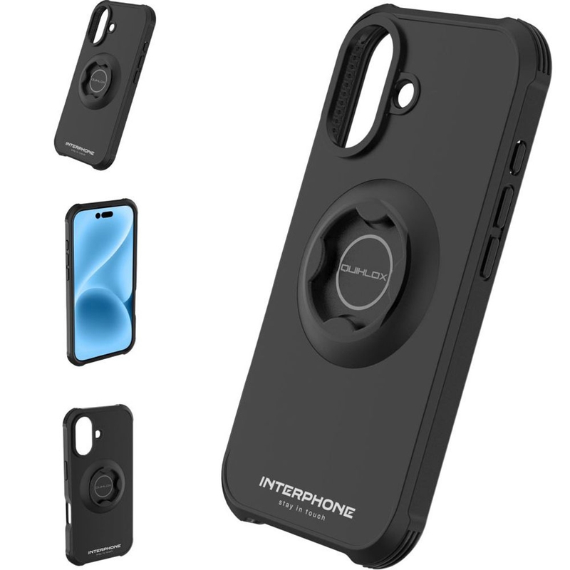 Interphone QUIKLOX Tetraforce-Apple iPhone 17 telefoonhoesje zwart