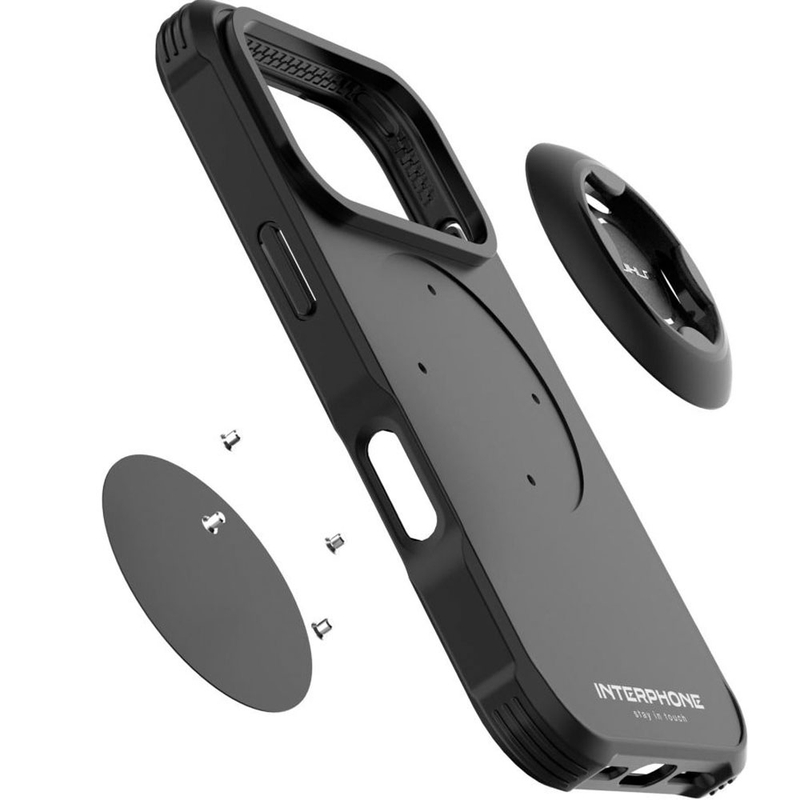 Interphone QUIKLOX Tetraforce-Apple iPhone 17 Pro telefoonhoesje zwart