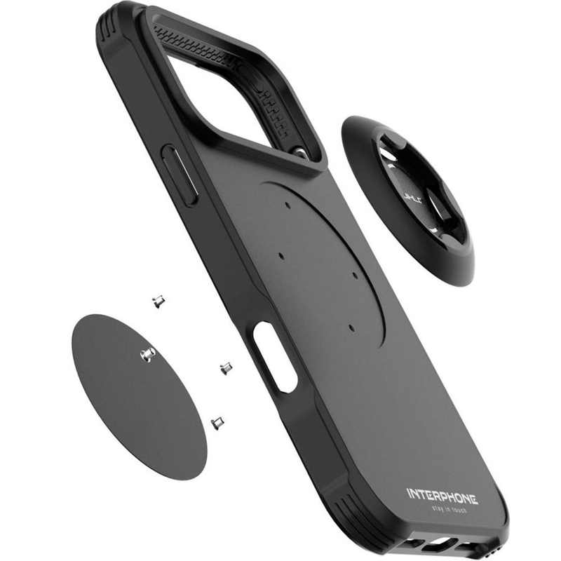 Interphone QUIKLOX Tetraforce-Apple iPhone 17 Pro Max telefoonhoesje zwart