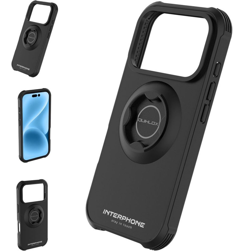 Interphone QUIKLOX Tetraforce-Apple iPhone 17 Pro Max telefoonhoesje zwart