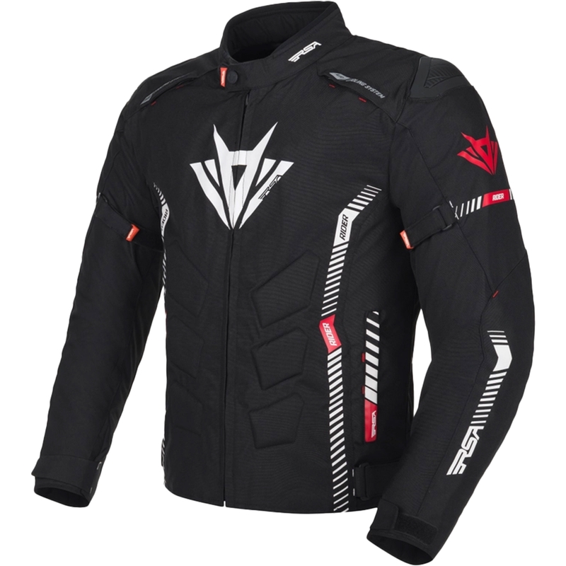 RSA Rider motorjack zwart-wit-rood