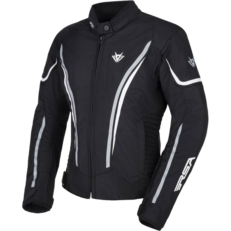Dames RSA Wasp Zwart-Grijs-Wit Motorjack