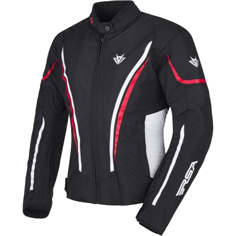 Dames RSA Wasp Zwart, Wit en Rood Motorjack