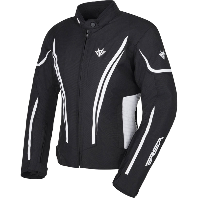 Dames RSA Wasp zwart-wit motorjack