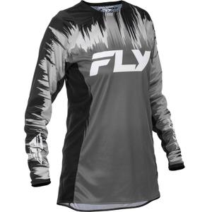 Dames crossshirt FLY Racing Lite zwart-grijs-wit