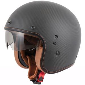 Scorpion Belfast Evo Carbon Open Face Helm Zwart Mat