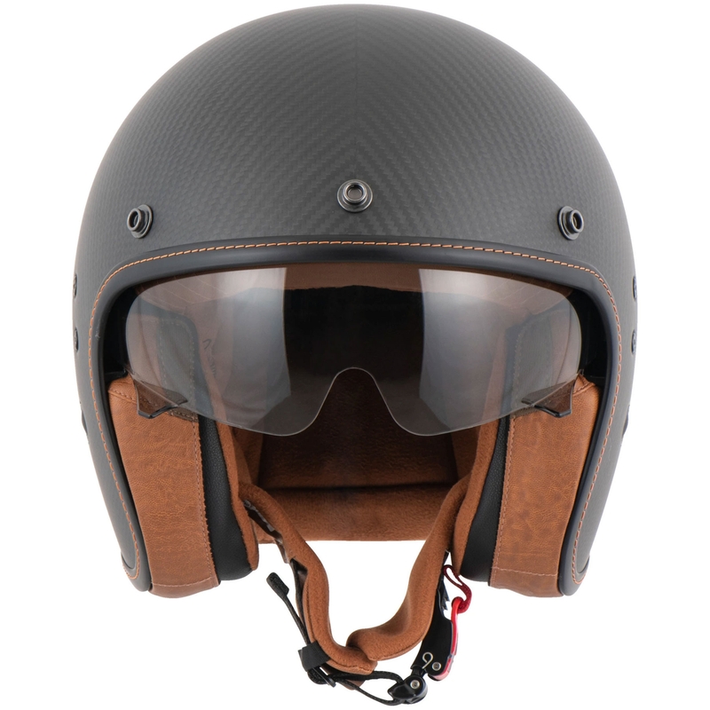 Scorpion Belfast Evo Carbon Open Face Helm Zwart Mat