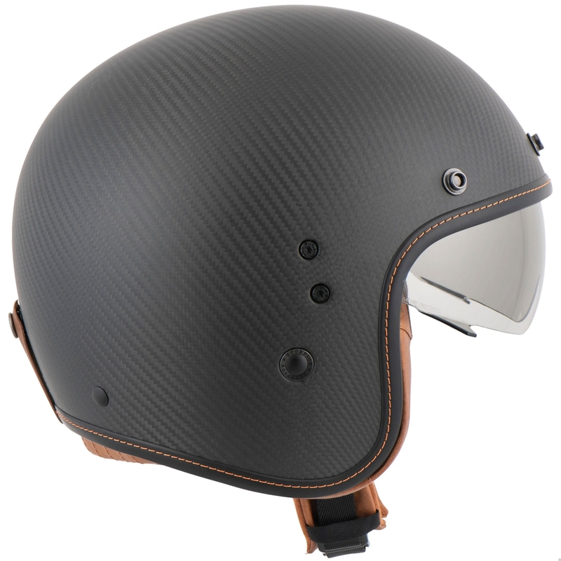 Scorpion Belfast Evo Carbon Open Face Helm Zwart Mat