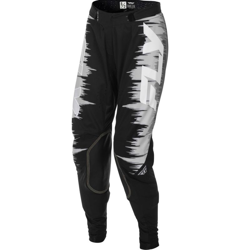 Dames crossbroek FLY Racing Lite zwart-grijs-wit