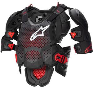 Alpinestars A-10 2 bodyprotector zwart-antraciet-rood