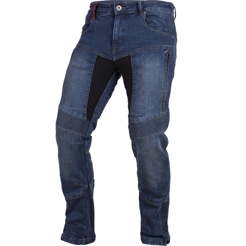 Ayrton 505 motorjeans, gewassen blauw