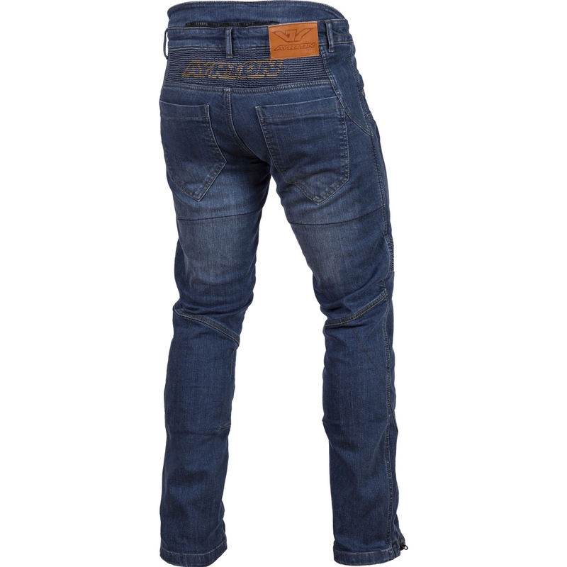 Ayrton 505 motorjeans, gewassen blauw