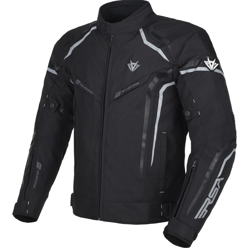 Motorjas RSA Compact 2 zwart-grijs
