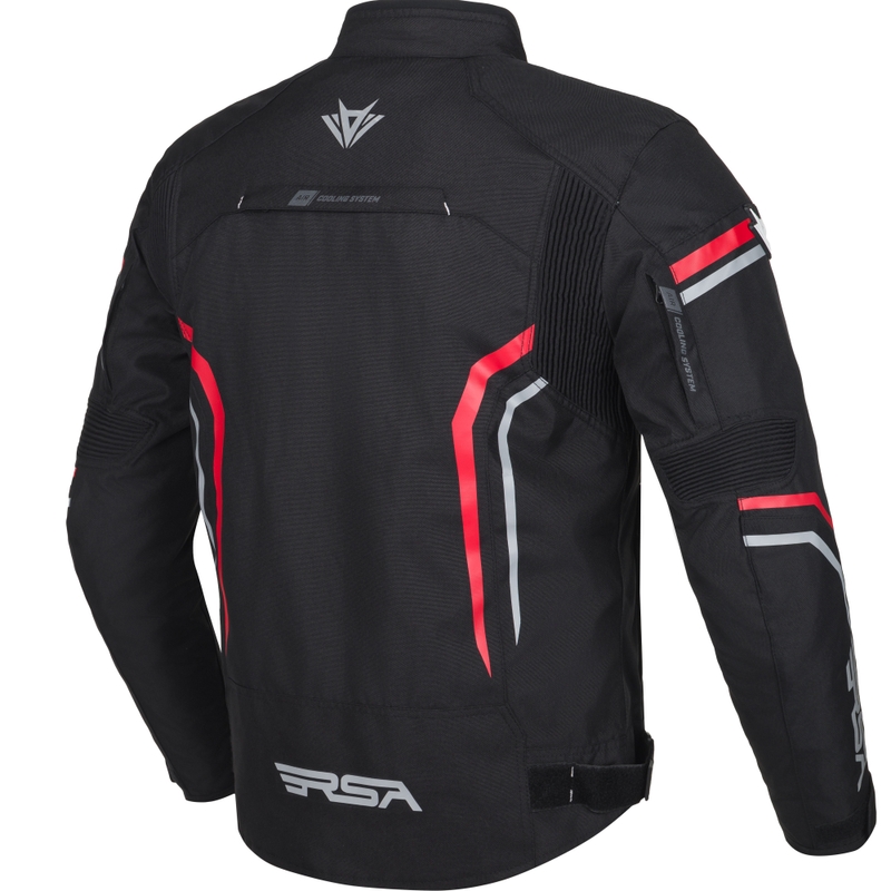 RSA Compact 2 motorjas zwart-grijs-rood