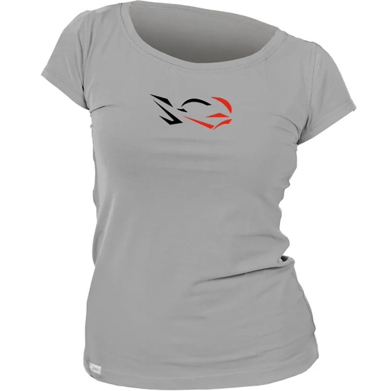 Dames functioneel T-shirt nanosilver® RIDE grijs