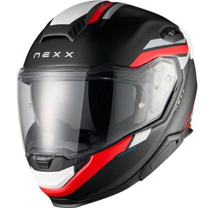 Nexx X.TR Quanta integraal motorhelm mat zwart-rood