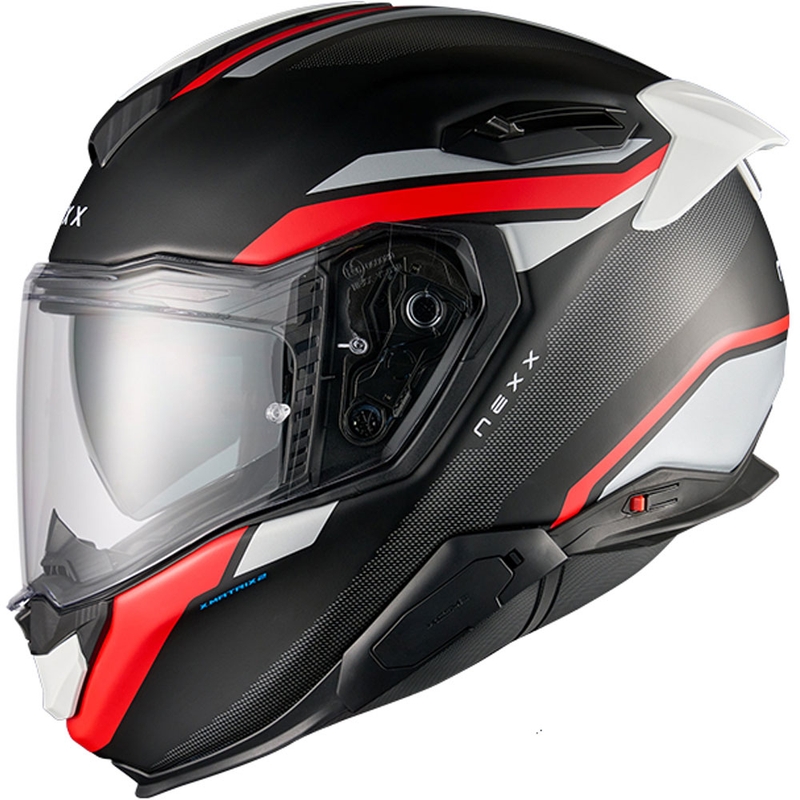 Nexx X.TR Quanta integraal motorhelm mat zwart-rood