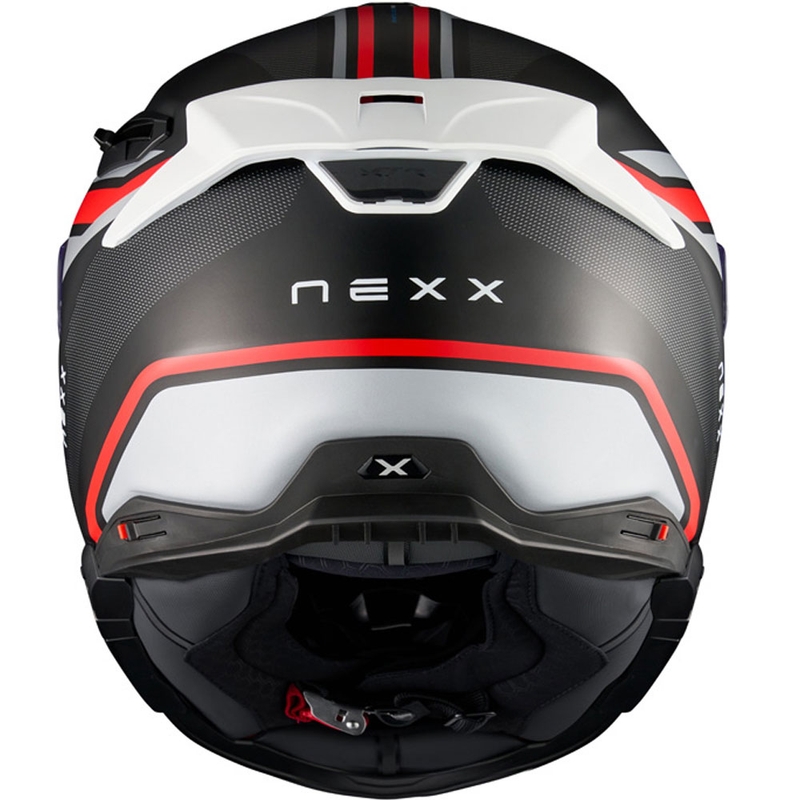 Nexx X.TR Quanta integraal motorhelm mat zwart-rood