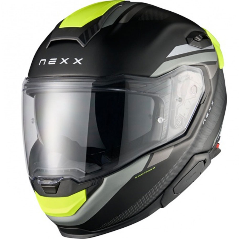 Nexx X.TR Quanta integraal motorhelm mat zwart-fluo geel