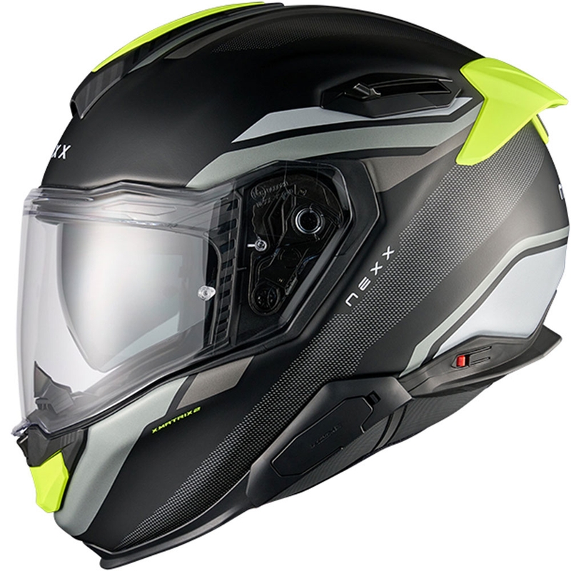 Nexx X.TR Quanta integraal motorhelm mat zwart-fluo geel