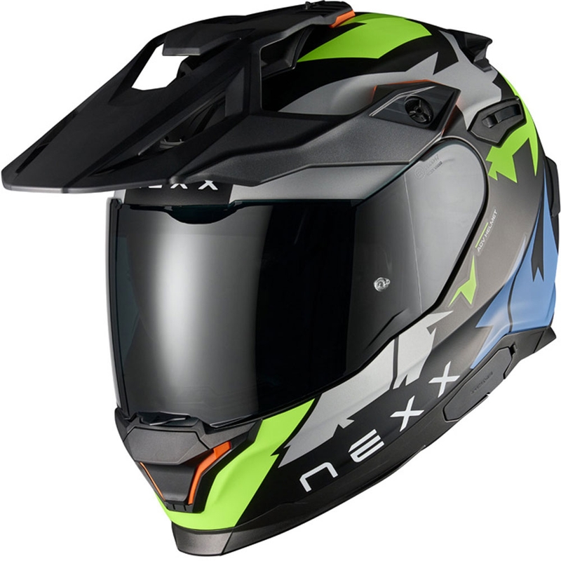 Enduro motorhelm NEXX Y.TRAVL Primal zwart-fluogeel