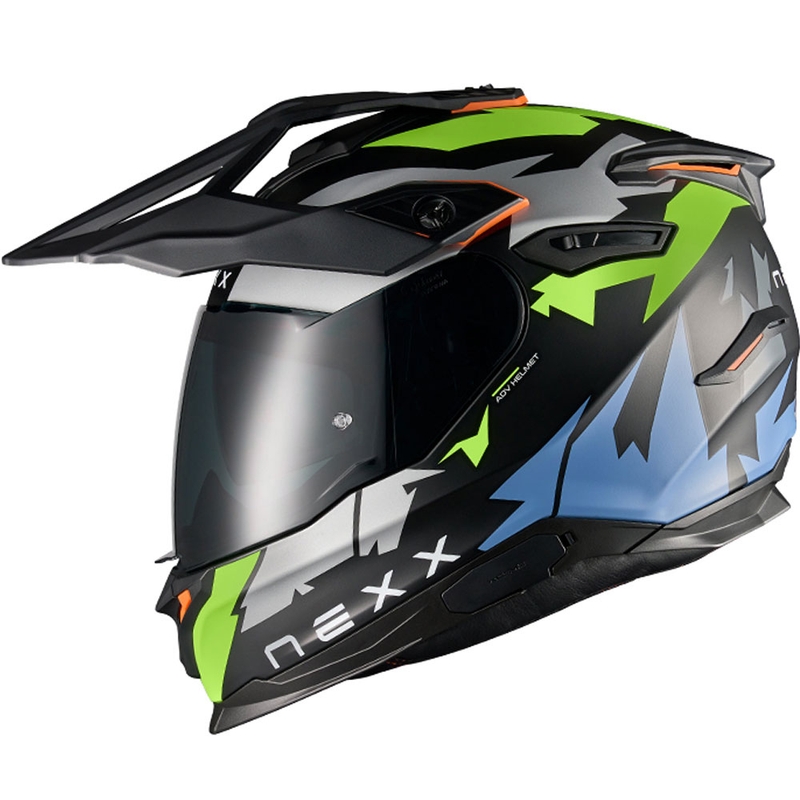 Enduro motorhelm NEXX Y.TRAVL Primal zwart-fluogeel